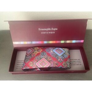 ERMENEGILDO ZEGNA Quindici Venticinque Silk Tie ITALY Paisley #119 NWT on Box
